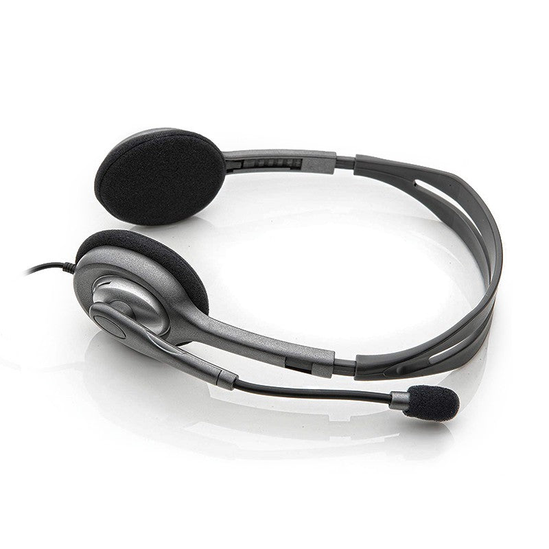 Logitech H111 Wired Stereo Multi-Device Headset with Microphone for Noise Reduction and 3.5mm Plug for Computer PC