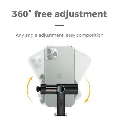 Ulanzi ST-17 360° Rotation Phone Holder Clamp Clip with Cold Shoe Mount for Microphone Light Tripod Mount | 2120