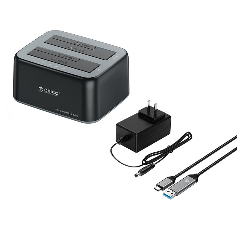 ORICO 2.5 inch / 3.5 inch SATA to USB 3.2 Gen2 Type C (Single/Dual Bay) HDD Docking Station with 10Gbps Fast Data Transfer Rate, 2-in-1 USB-C to C/A Cable, 36TB Max. Supported Capacity for Windows, macOS, Linux, Android | 6819C3 6829C3