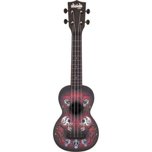 [CLEARANCE] Kala Ukadelic Soprano Ukulele Water Resistant 4 String ABS Composite Plastic Artwork Guitar with 12 Frets KA-SU