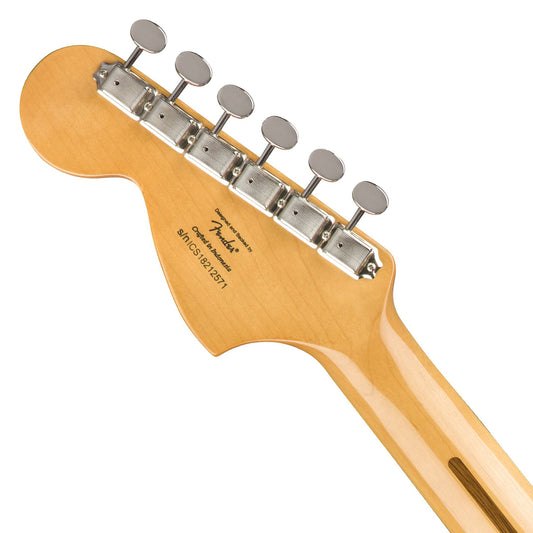 Squier by Fender Classic Vibe 70's Stratocaster 21 Frets 6 Strings SSS Electric Guitar with Laurel Fingerboard and Tremolo (Olympic White, Black) | 374020501, 374020506