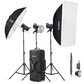 Godox SK300II-D 3 x 300Ws 2.4G Strobe Flash Kits for Studio Photography - Light Stands, Softbox, Umbrella, Wireless Trigger, Carrying Case Kits