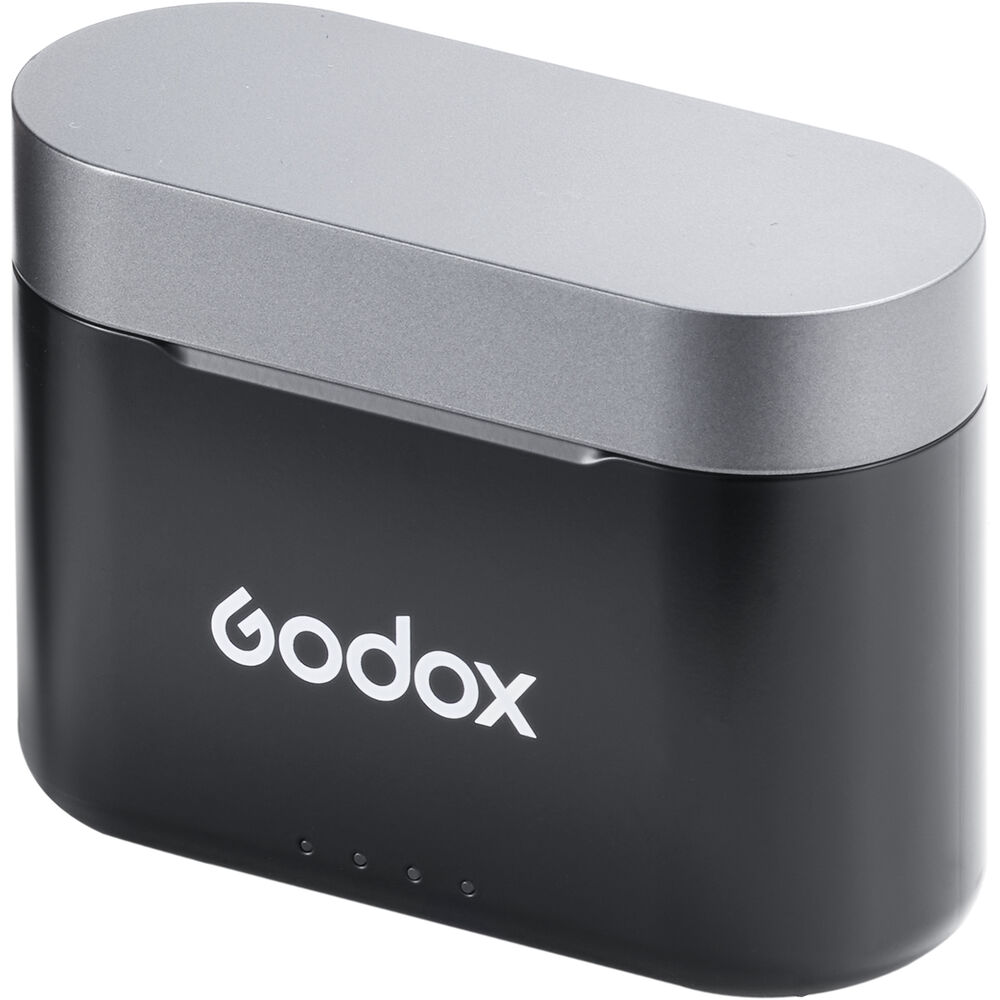 Godox WEC-S 2-Person Wireless Mic (2TX + 1RX) with Multi-Interface Shoe for Sony Cameras, Charging Case, Digital & Alog Audio Mode, Built-In Microphone On Receiver, Clip-On Transmitters, 8+21 Hours Battery Life for Vlogging & Streaming