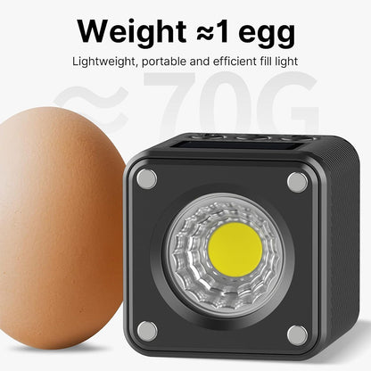 [CLEARANCE] Ulanzi L2 RGB COB Magnetic Mini Cube Video Light with LCD Screen, 1/4" Screw Mount, Dual Cold Shoe for Photography & Videography | 2878
