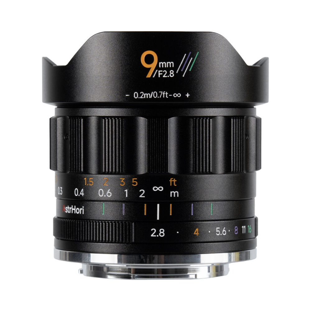 AstrHori 9mm F2.8 Ultra Wide-Angle APS-C Manual Focus Lens for E / X / M43 / RF / Z Mount