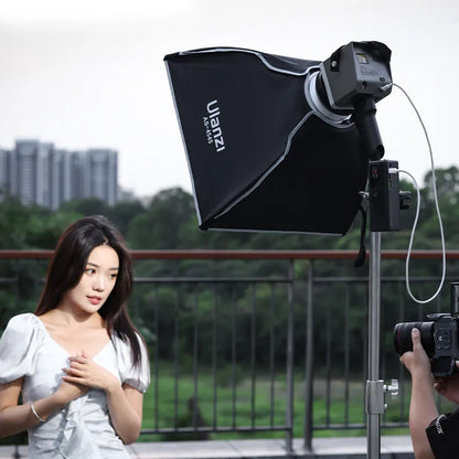 Ulanzi AS-4545 45cm Universal Bowens Mount Quick Release Square Softbox with 25cm Depth and Diffuser for Studio Lighting | JG Superstore
