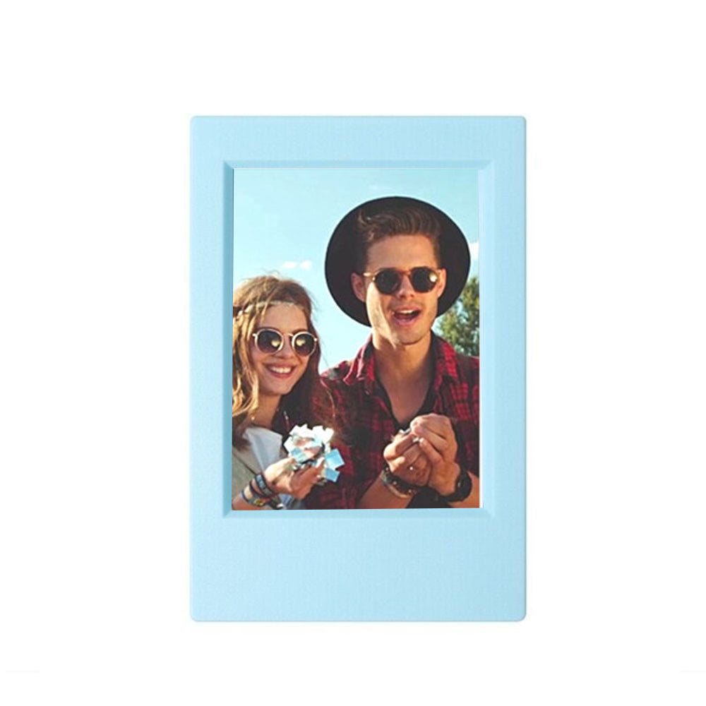 Pikxi Pastel Color Solo Instant Mini Film Photo Frame for FUJIFILM Instax mini Cameras with Stand - Available in Blossom Pink, Pastel Blue, Lilac Purple, Indigo, and Athens White, Charcoal Gray, Sugar Yellow, Avocado Green