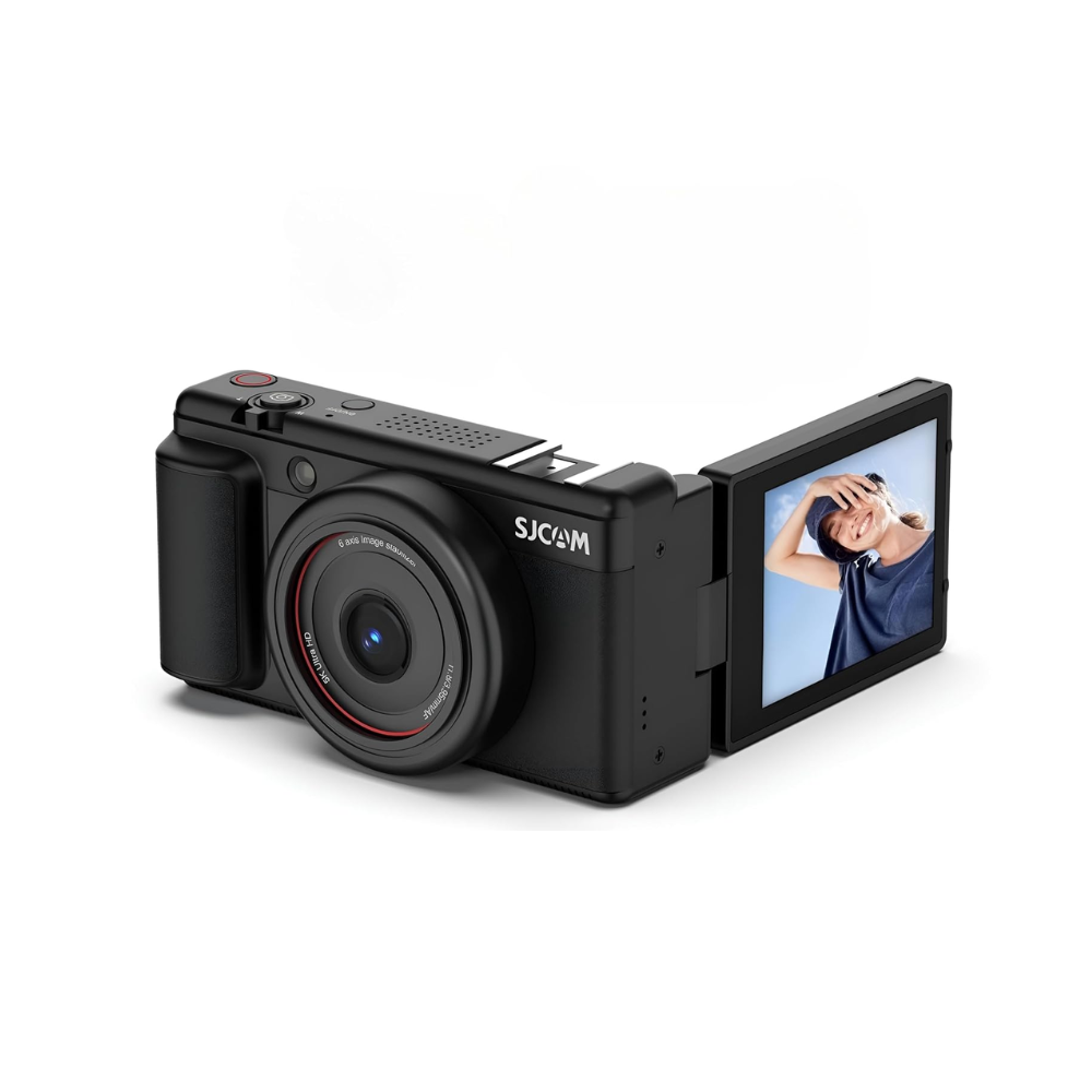 SJCAM ZV200 Digital Camera 5K 80MP Sony CMOS 6-Axis Gyro Stabilization 16X Zoom 2.8" Rotatable IPS Display