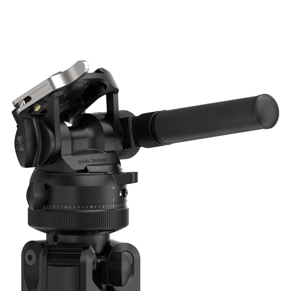 Peak Design Pro Lite | Pro Tall Tripod Tilt Mod 360° Pan Fluid Video Head w/ Arca-Type Quick Release