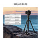 K&F Concept K234A3 Aluminum Camera Tripod with Arca-Type Quick Release Ball Head & Smartphone Holder - 178cm Max Height, 8kg Load Capacity, 4-Section Legs with Flip Locks