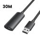 Vention 5M / 10M / 15M / 20M / 25M / 30M USB 2.0 Type-A Male to Type-A Female Active Extension Cable with High-Speed 480Mbps Transfer Speed, USB-C Port for Desktop Computer, Laptop, Smart TV, Webcam, Printer