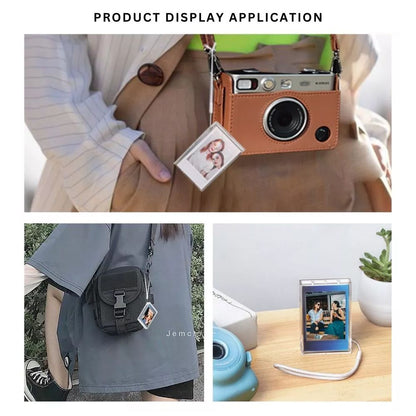 [CLEARANCE] Pikxi Ice Cream Cute Transparent Photo Mini Storage Box with 10 Sheets Capacity for Fujifilm Instax Mini Film