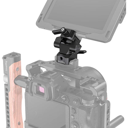 [CLEARANCE] SmallRig Swivel and Tilt Monitor Mount with NATO Clamps, 1.2Kg Load Capacity, 360 / 140 Degree Positioning, Quick Release Design with Knobs for On-Camera Video Monitors BSE2385