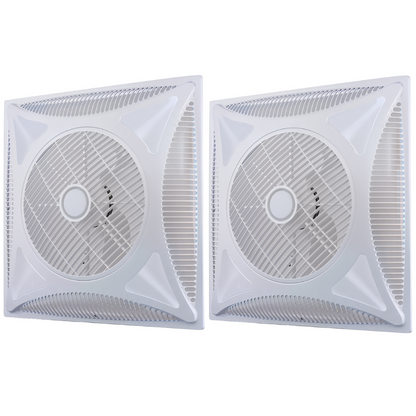 Ucassa 360° Air Ceiling Circulation Fan Conceal Embedded Ceiling Fan with 3 Level Speed Remote Control for Home, Office, Convenience Store, Supermarket and Industrial | APD-60L | APT-35F