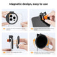 K&F Concept 67mm VND (1-5 Stops) Variable Neutral Density Magnetic Lens Filter for iPhone 15 14 13 12 11 Smartphone with Clip and Cold Shoe Mount