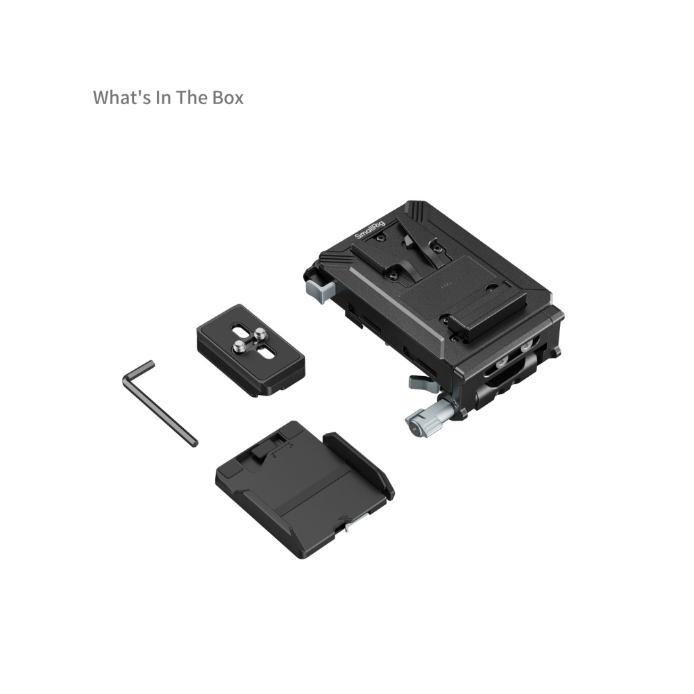 SmallRig V Mount Battery Plate Kit with LCD Protector, Cable Clips, D-Tap & USB Type C Port