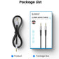 [CLEARANCE] ORICO Soft Silicone 3.5MM AXZ Series Audio Cable Male-to-Male with Gilded Connector and Tinned Copper for Smartphone Speakers and Other Audio Accessories - Blue