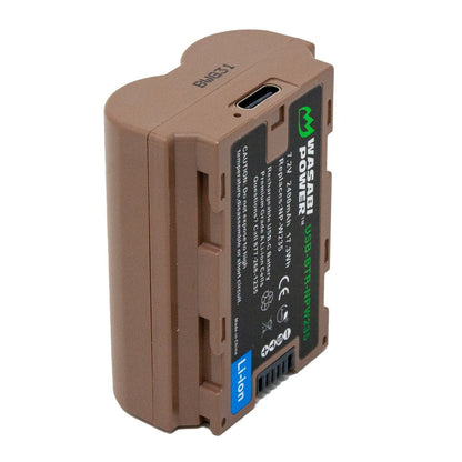 [CLEARANCE] Wasabi Power FUJIFILM NP-W235 NPW235 Battery with USB Type C Fast Direct Charging for Fujifilm GFX 50S II, GFX 100S, GFX 100 II, X-H2S, X-S20, X-T4, X-T5 Digital Camera