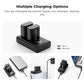 K&F Concept (2-PC) DMW-BLK22 Battery & Charger Kit - 2400mAh Batteries & Dual Charging Dock with Micro-USB/Type-C Input for Panasonic Lumix DC-G9 II, DC-S9, DC-S5 II, DC-S5 IIX, DC-S5K, DC-S5GK, GH5II, GH5M2, GH6 Cameras | DMWBLK22