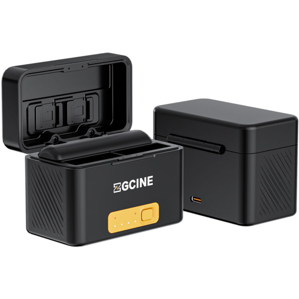 ZGCINE PS-OM1 Dual Bay Charging Case for DJI OSMO Action 3 / 4 / 5 Pro / 6 and Osmo360 Batteries