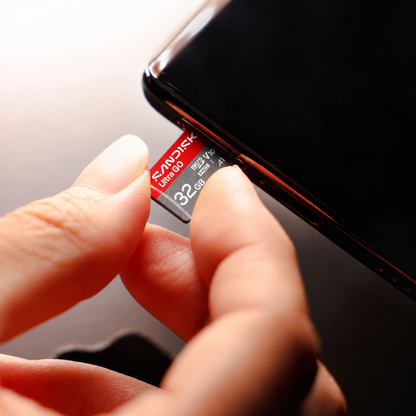 SanDisk 32GB microSDHC V10 A1 U1 UHS-I Memory Card with Up to 120MB/s Sequential Read Speed