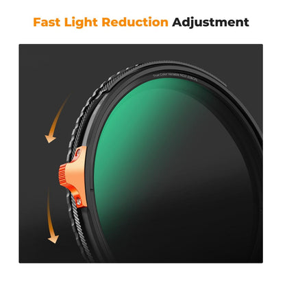 K&F Concept no-X True Color ND + CPL 2 in 1 ND2-ND32 Lens Filter with 1-5 Stops Variable Fader Neutral Density Circular Polarizing, No X Cross Shadow, MRC Waterproof and Scratch-Resistant for Cameras and Photography
