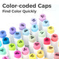 Ohuhu Honolulu Series Alcohol Based 48 Mid-Tone Colors plus Colorless Blender Dual Tipped Brush Markers for Coloring and Illustration for Kids and Adults (Brush and Chisel) Y30-80403-66