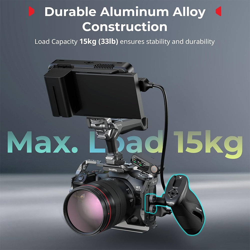 SmallRig Rotating Side Handle Camera Cage Handle Grip with 1/4"-20 / NATO Clamp Mount 15KG Payload