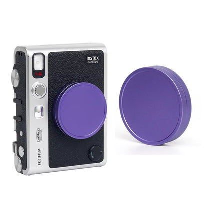 Pikxi Aluminum Protective Lens Cap for FUJIFILM Instax Mini EVO Instant Film Camera - Available in Black, Gray, Silver, Red, and Purple, Rose Gold and Blue Colors
