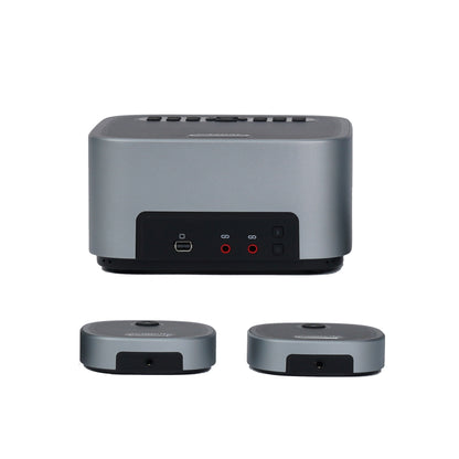 Tenveo M6B Conference Bluetooth Speakerphone with Built-in Omnidirectional Microphone and Dual Expansion Mics for Video Live Streaming, Broadcast, Gaming, Conferencing & Meeting
