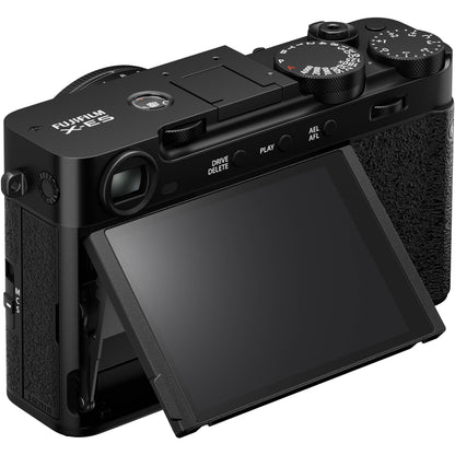 FUJIFILM X-E5 Mirrorless Camera with XF 23mm F/2.8 R WR Lens 40.2MP X-Trans CMOS 5 HR Sensor, 6.2K Video, Configurable Film Simulation Modes, Weather-Resistant Lens, SDXC UHS-II Card Slot, 3.0" 3-Axis Touchscreen LCD for Photography | Black