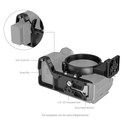 [CLEARANCE] SmallRig Rotatable Quick Horizontal to Vertical Mount Plate Kit with Arca-Type Manfrotto RC2 QR Plate, Two-Point Locking System, Secure Locking Knob and Lens Release Button for Sony a7R IV, a7R V, a7 IV & a7S III Mirrorless Camera 4148