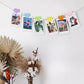 Pikxi 6pcs Heart Shaped Photo Clip Hangers with Jute String for Instax mini SQUARE and WIDE Film Camera