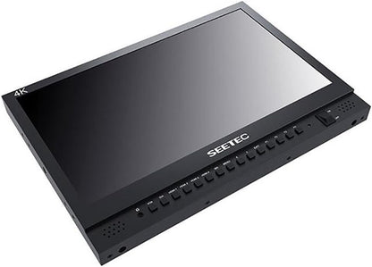 [CLEARANCE] Feelworld SEETEC 4K UHD 15" LCD Multi Camera Studio Director Broadcast Monitor with Quad View Display Video Source, SDI, HDMI, DVI, VGA Ports and L/R Audio Input for Live Streaming and Broadcasting