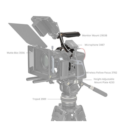 SmallRig Night Eagle Full Camera Cage Kit for Nikon Z6 III with Top Handle, Arca-Type Quick Release Base Plate, TO Rail, Cold Shoe Mount, 1/4"-20, 3/8"-16, M3 & M2.5 Threaded Holes for Attachments and Accessories | 4521 4522