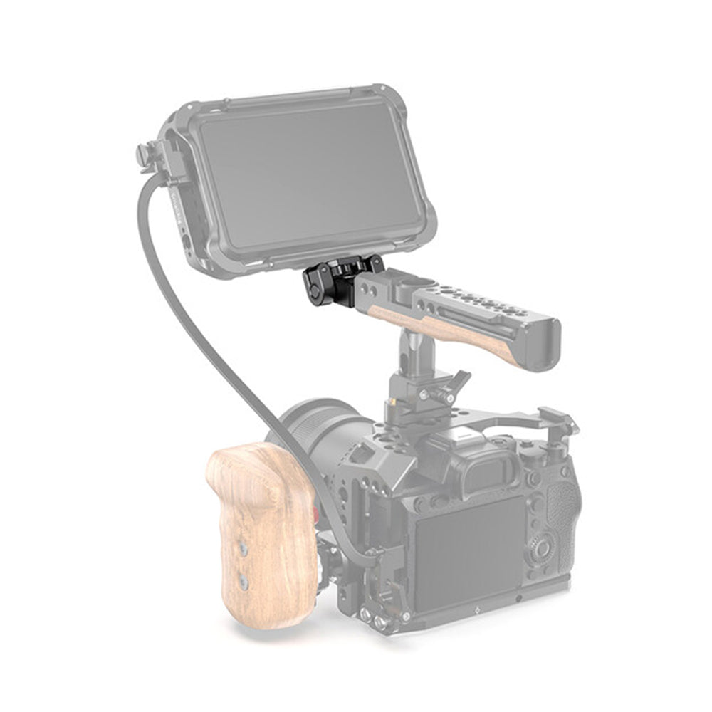 SmallRig Articulating Monitor Mount with 3/8"-16 ARRI Anti-Twist Pins, 1.5kg Load Capacity, Compatible with 5" or 7" Monitors, Secure Thumbscrews and Rubber Padding for Camera Cage Mounting System and Video Monitors 2174B