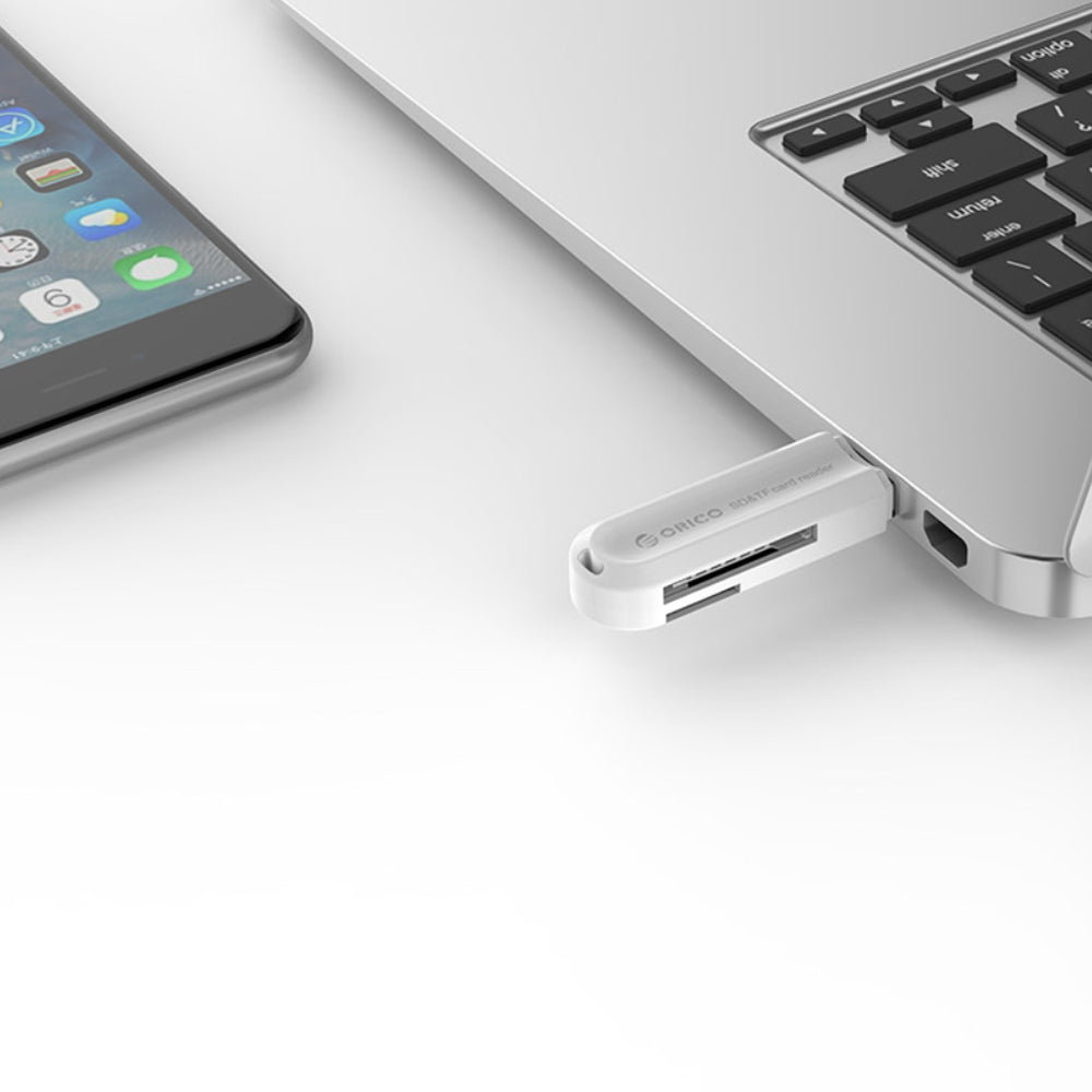 ORICO USB 3.0 SD/TF Card Reader – 5Gbps Speed & 2TB Storage Support for PCs, Computer Desktops & Laptops (Windows, macOS, Linux) | ORICO-CRS21