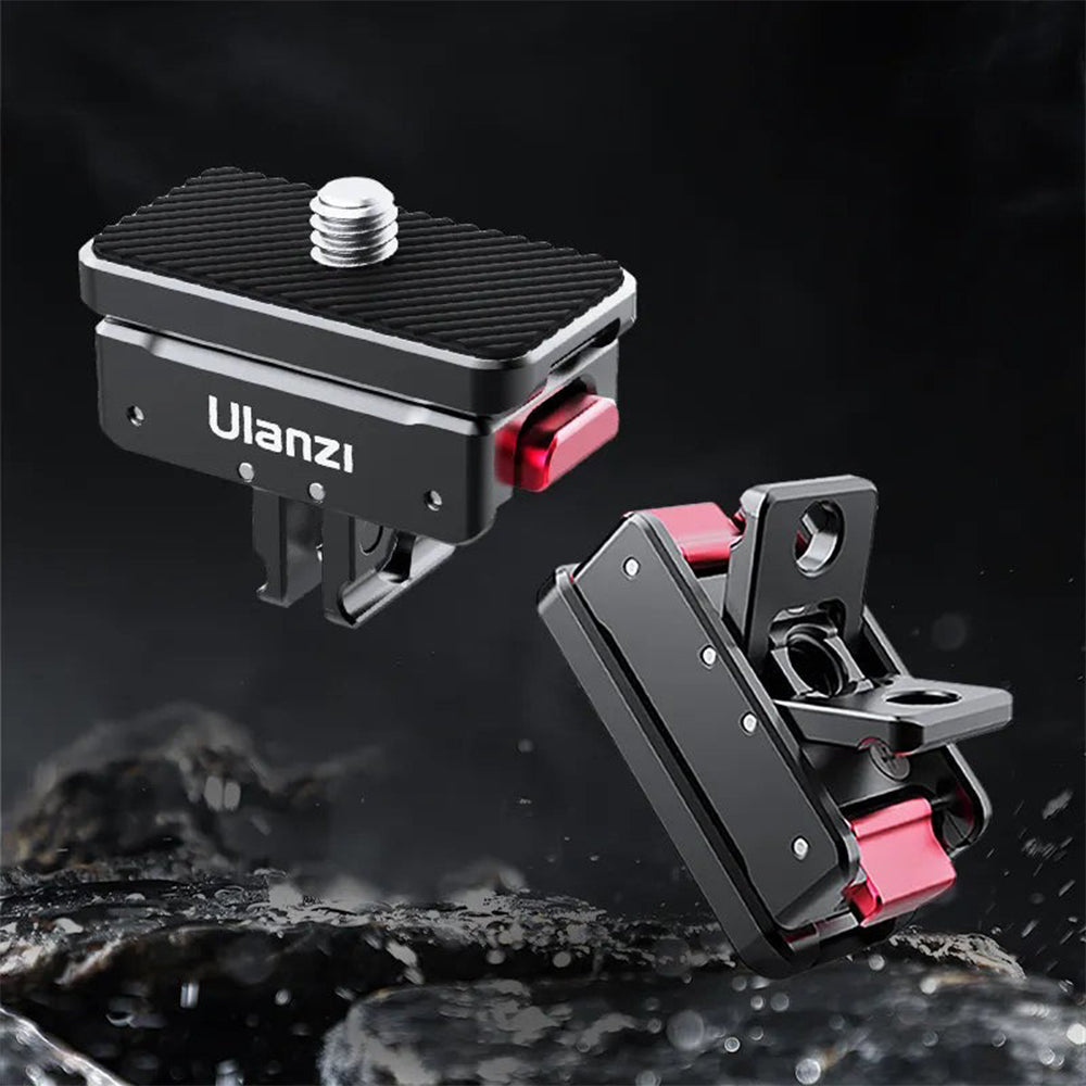 Ulanzi Magnetic Quick Release Mount for Insta360 Action Cameras - Compatible with ONE RS 1-Inch/Twin/4K Edition, Ace/Ace Pro, X4/X3/X2, ONE R, ONE X | IN-01 IN-03