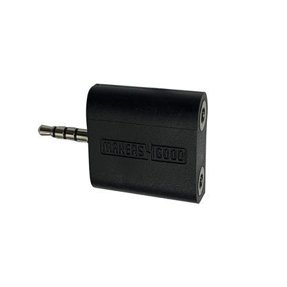 [CLEARANCE] Makers4Good Wiretap 3.5mm Male to 2 Female TRRS Headphone and Microphone Audio Splitter for Phone, Tablet, Laptop, PC, etc.