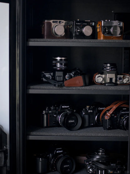 Eirmai 350L Electronic Digital Dry Cabinet Dehumidifying Box with Touch Screen, Automatic AI Smart Control - 350 Liters (Black) | MRD-368T