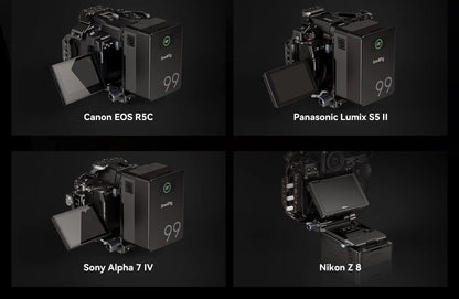 SmallRig Compact V-Mount Battery Mounting Plate System with Arca-Swiss QR Quick Release Plate, 90 Degree Rotating Plate and 15mm Rods with Chest Support for SmallRig VB50 / VB99, Sony Alpha, Canon EOS and Panasonic Lumix Series DSLR / Mirrorless Camera