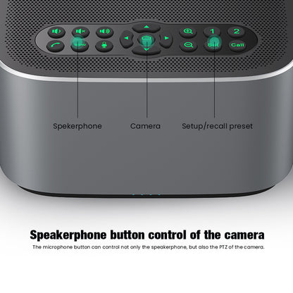 Tenveo VA612 GROUP Video Conferencing System Set with 4K UHD 12X Optical Zoom PTZ Camera, Power Hub, Bluetooth Speakerphone with Built-in Omnidirectional Microphone for Live Streaming, Broadcast, Gaming & Meeting