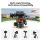 K&F Concept 360° Ball Head 5-Section Carbon Fiber Tripod + Monopod with 8kg Maximum Load Capacity & 1.52m Height, 1/4" Threaded Mounts for DSLR Mirrorless Cameras | A225C0+BH-25L
