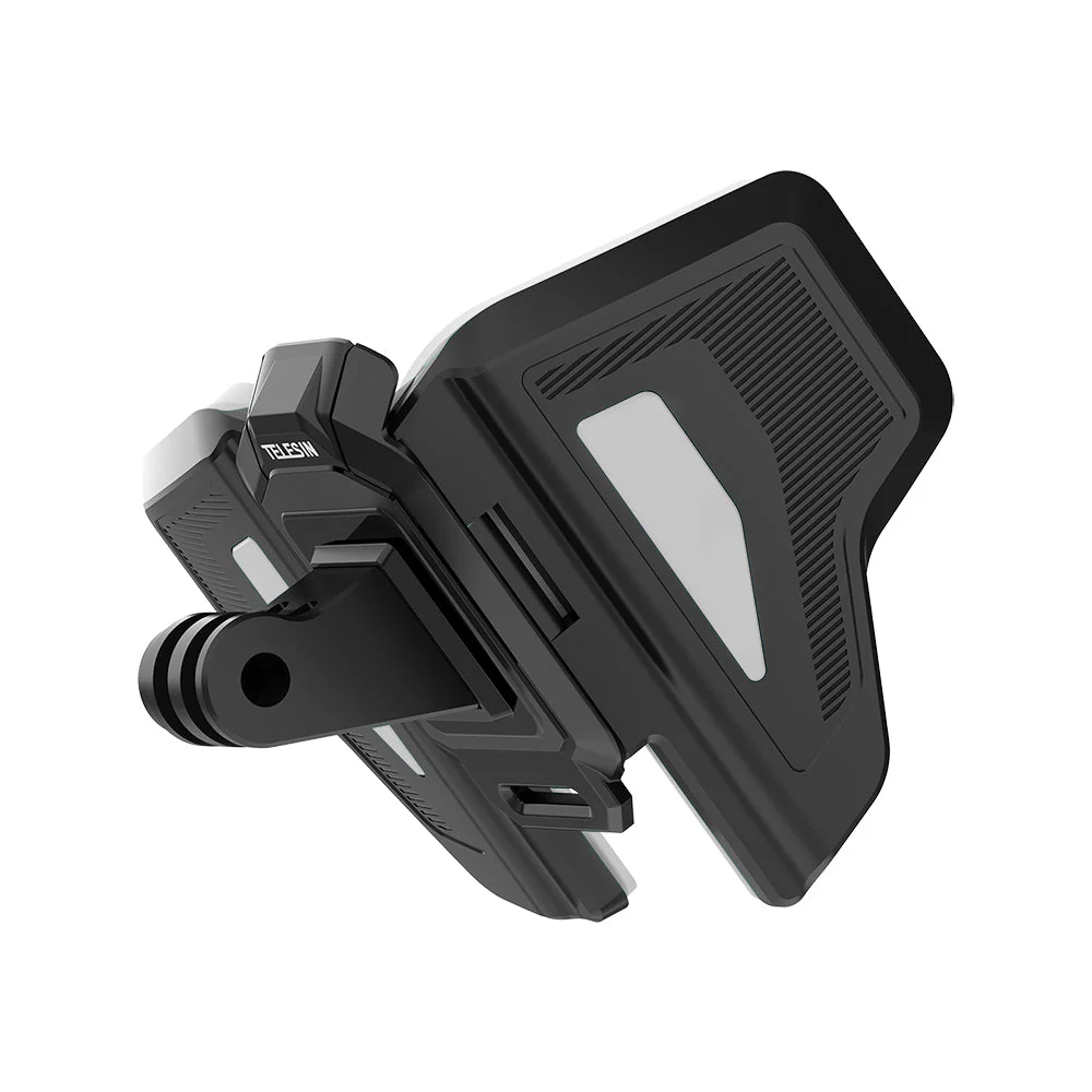 TELESIN Motorcycle Helmet Chin Strap Mount for GOPRO DJI Insta360 Action Cameras