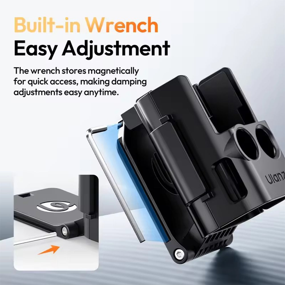 Ulanzi PK15 DJI Osmo Pocket 3 Magnetic Mount with Cold Shoe Slot, 180-Degree Adjustable, Built-in Wrench, Quick Release Design – Ideal for Photography, Videography, Vlogging, Travel Accessory