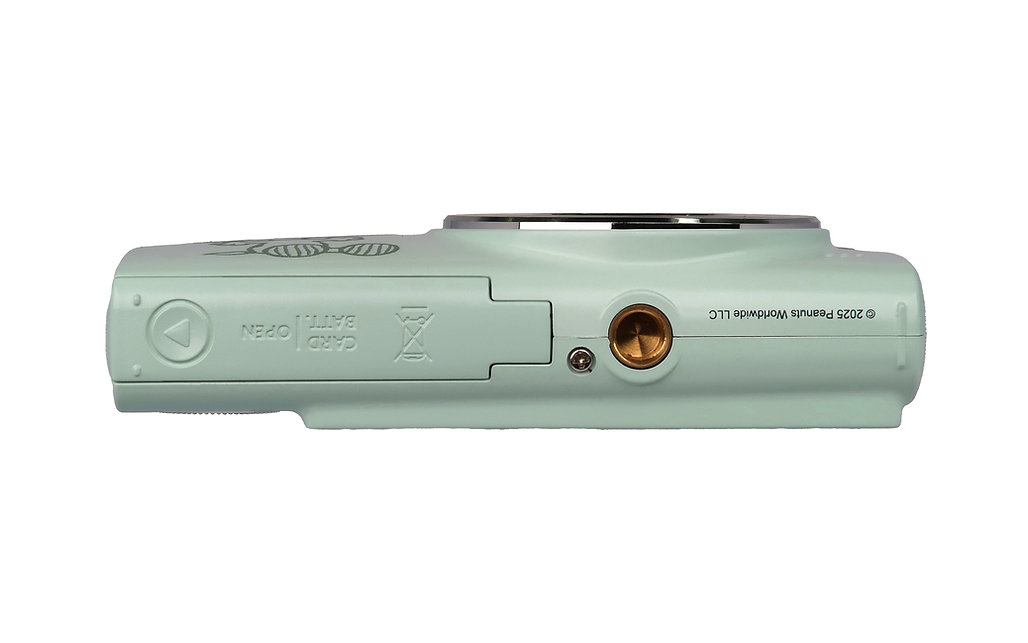 Yashica Classic Peanuts Edition 30MP 1080P Compact Digital Camera with 8X Zoom, JPG / AVI Photo Video Format, USB Type-C Interface, 650mAh Battery, 2.4" IPS Screen and MicroSD Card Slot for Point & Shoot Photography | Sage Green, Blue Sky