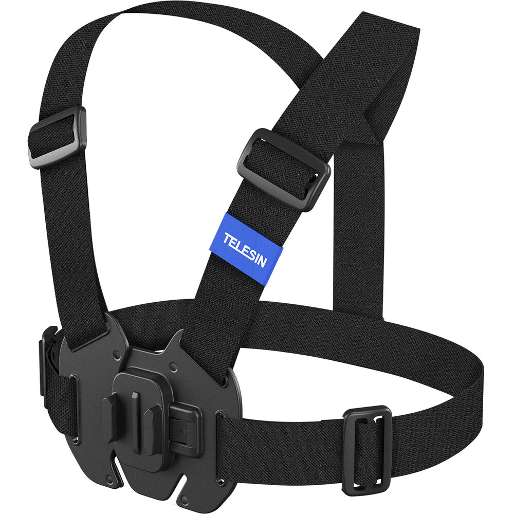 TELESIN Vest Chest Strap for Action Cameras with QR Quick Release Buckle