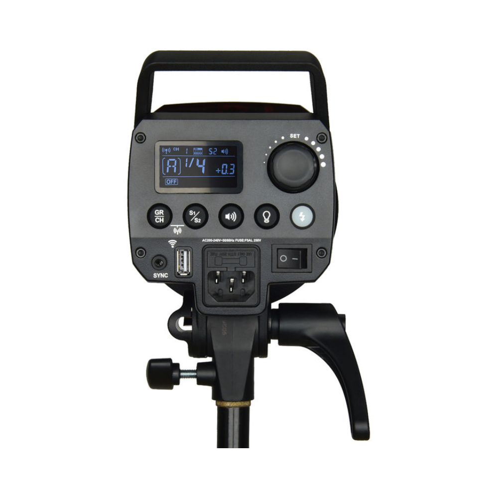 Godox MS300 300W Compact Studio Flash Kit Monolight with Softbox, 150W Halogen Modeling Lamp & 5600K Color Temperature