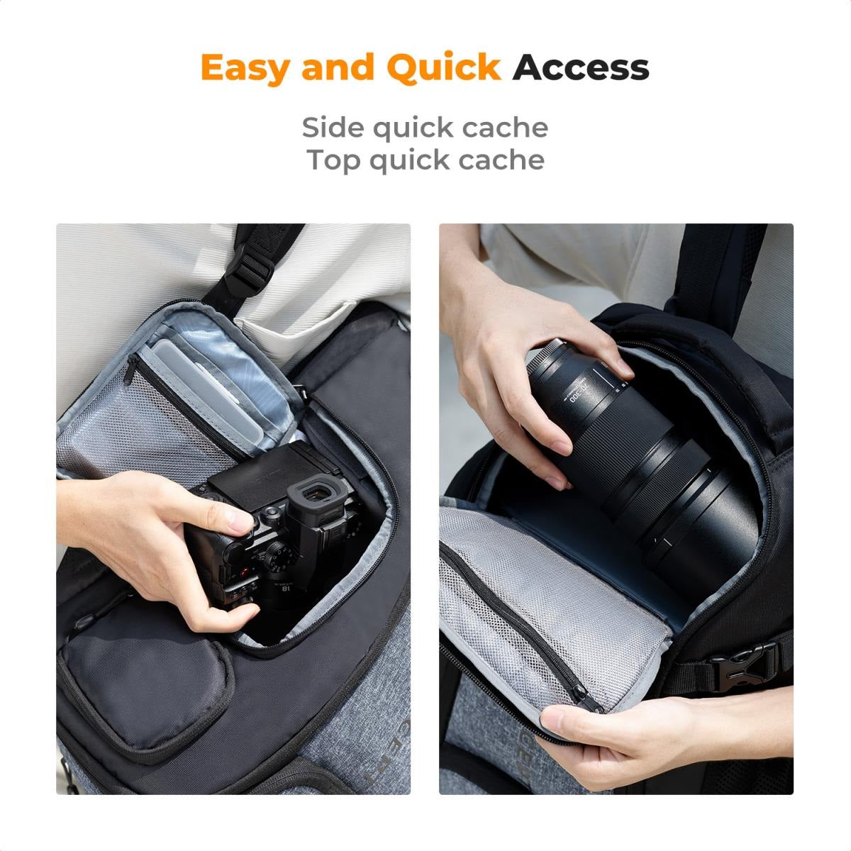 Easy access camera backpack online