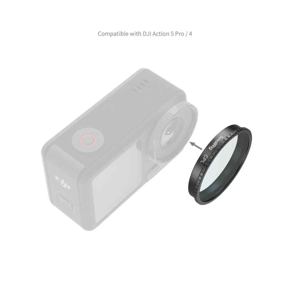 SmallRig Filter Kit for DJI Osmo Action 5 Pro / Action 4 Cameras CPL, ND8 / ND16 / ND32, Black Mist, Star-Cross & Film Simulation Filters with High-Alumina Glass, Multi-Layer Coating, Snap-On Design & Silicone Lens Cover | 5411 | 5412